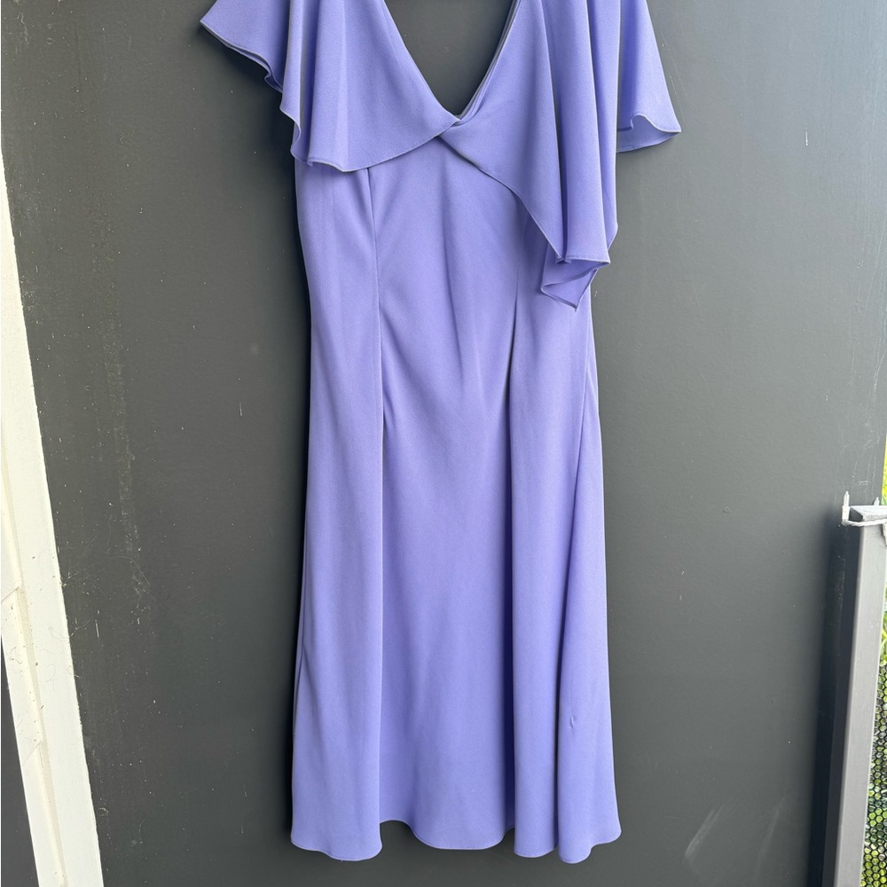 Lilac Ruffle V-Neck Maxi Dress - Picture 5 of 6